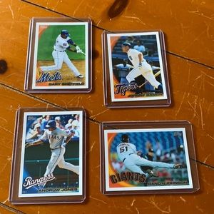 Rare Card (4) Set Topps 2010